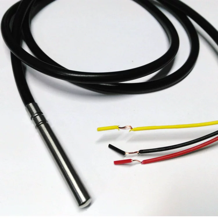 Цифровой датчик DS18b20, датчик температуры, датчик температуры, датчик температуры, корпус из нержавеющей стали, водонепроницаемый DS18B20