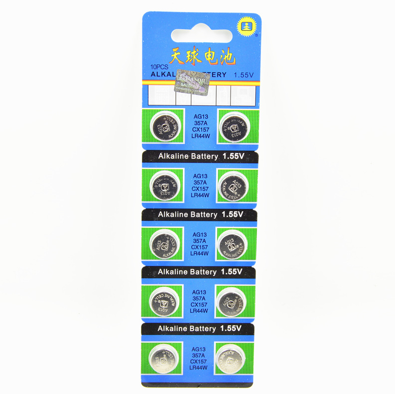 天球纽扣电池AG13 L1154 LR44 303 RW32 357A电子表称