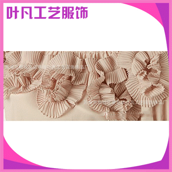 厂家供应压绉花边透视雪纺盘花 高贵雪纺秀美盘花【价格便宜】