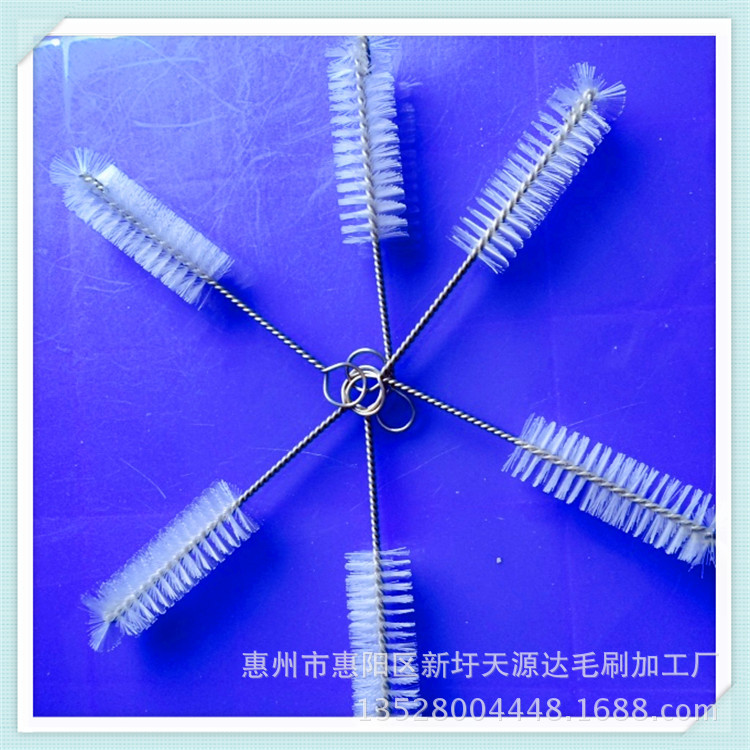 主营毛刷厂家试管刷不锈钢尼龙刷清洗茶壶嘴刷子客户可定做刷
