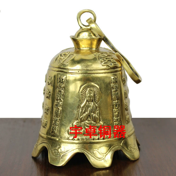 Маленький медный колокольчик, латунный чай Tieguanyin, подвеска