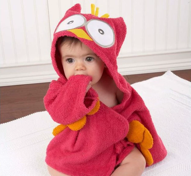 Spring cartoon children's bathrobe for men and women, pijama, Korean style, wholesale