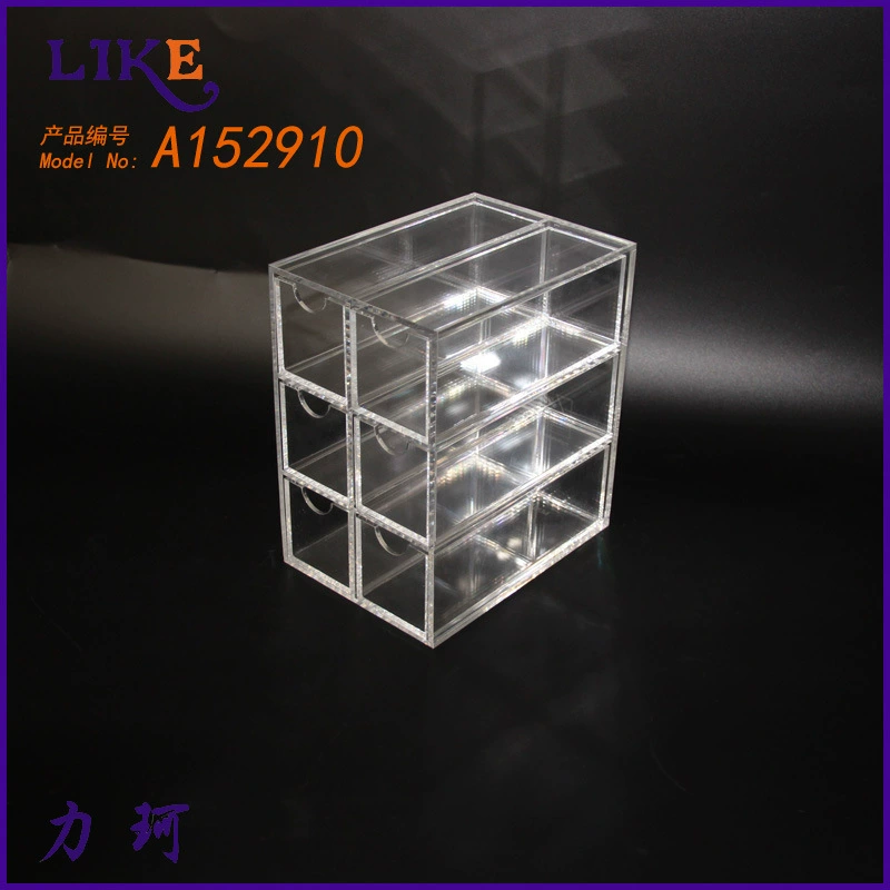 Acrylic transparent storage box for boxes, storage system