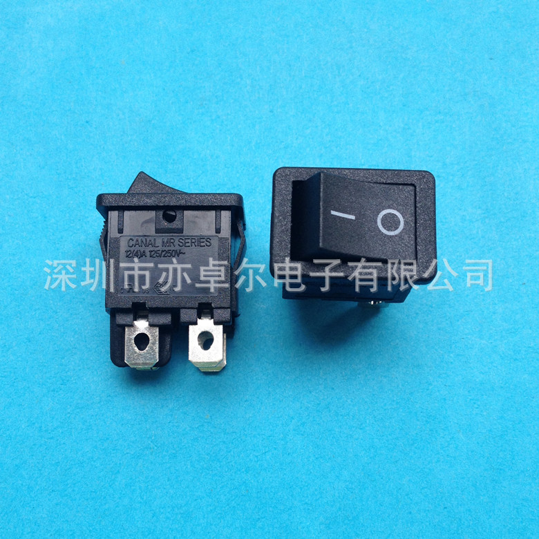 正品台湾嘉尼CANAL船型开关MR-211-C5W-NBBB-22N翘板开关15*21