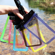 手机防水袋 夹子透明手机袋 PVC触屏防水手机套 潜水防水袋广告