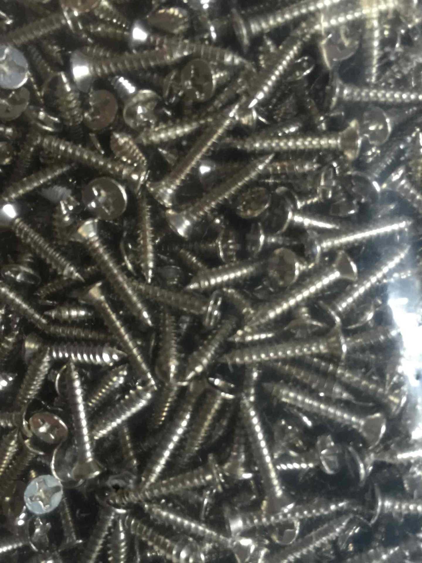 M3*16电镀环保镍十字沉头自攻，白镍平头自攻，小螺钉，电子自攻