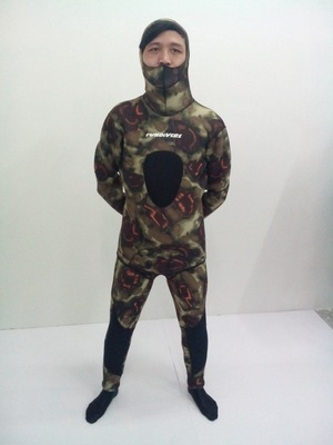 fundivers热销新款5MMCR迷彩潜水服 深潜猎渔服 欢迎订购|ms