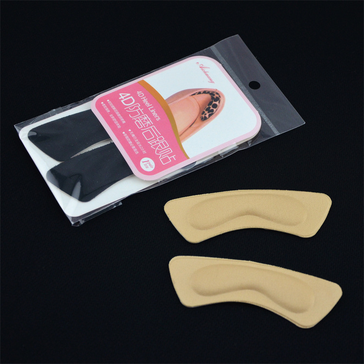 4D Thickened Sponge Heel Sticker Anti-wear Foot Invisible Heel Sticker Heel Sticker Half Size