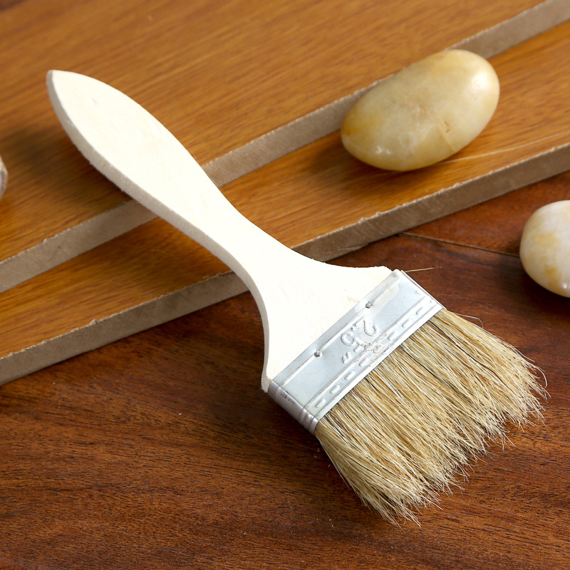 厂家生产定做供应加厚猪鬃刷3寸油漆涂料板刷优质木柄免费拿样