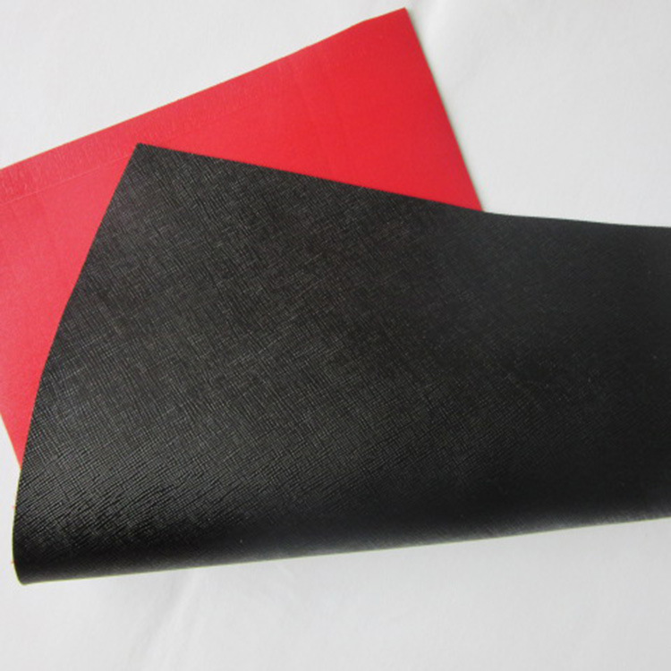 宁波工厂供应 pvc双面皮革 人造革 荔枝纹鞋革 箱包革