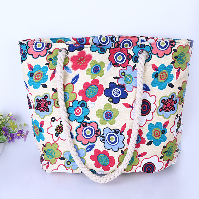 2022 New Fashion Korean Shoulder Bag Women's Bag College Style Small Fresh Cute Floral Casual Travel Bag