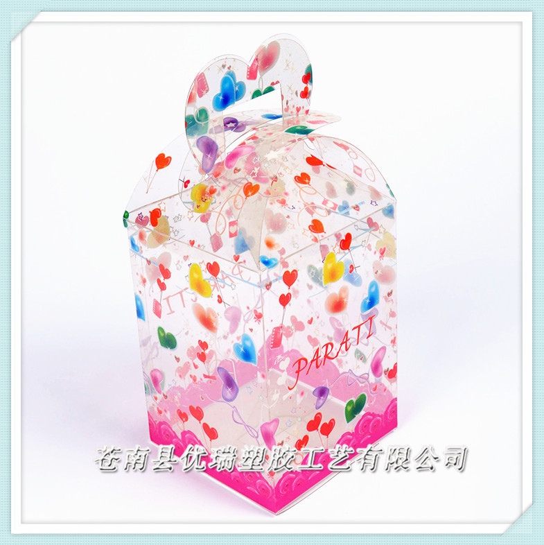 厂家直销 彩印PVC盒子 透明PVC包装盒 精美手提PVC礼