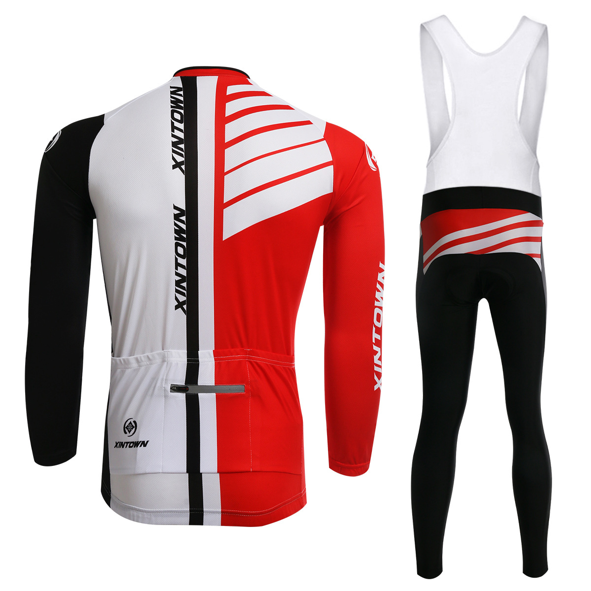 2021 XINTOWN Bipolar Cycling Suit With Long Sleeve Strap Outdoor Suit