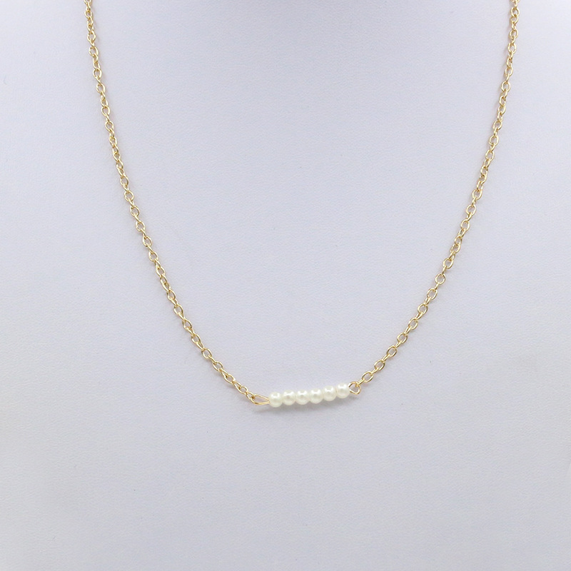 a row pearl necklace