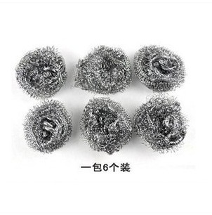 Practical for washing dishes and pots, 6-pack cleaning balls, cleaning brushes, steel ball manufacturers, wholesale t