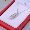 New plated opening peanut inlaid breeding pearl pendant. Send chain. Happy gift gift