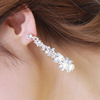 Long earrings from pearl, ear clips, no pierced ears