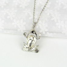 韩版 精致可爱青蛙变王子时尚小吊坠锁骨链细项链 厂家批发