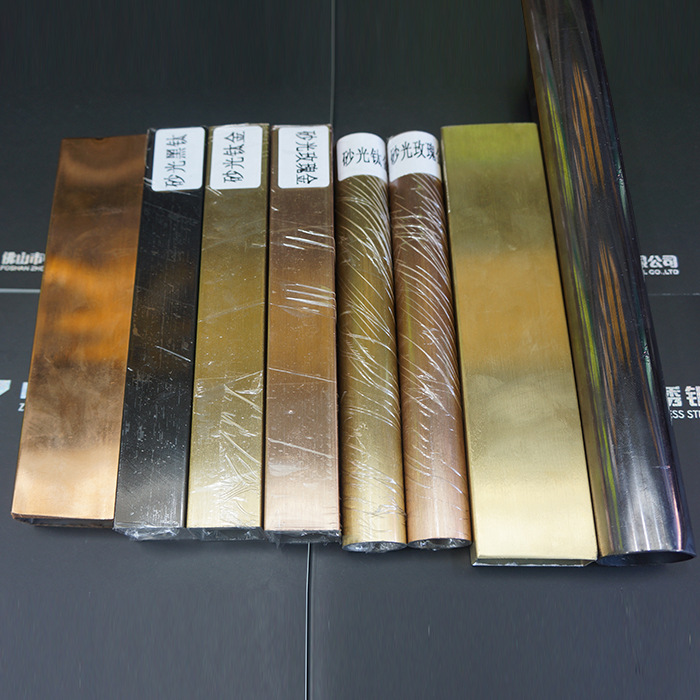 装饰栏杆 SUS304不锈钢矩形管玫瑰金 60*30*1.0 打造彩色不锈钢