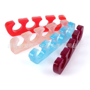 Nail art silicone finger cotton finger divider toe divider Nail Polish soft elastic