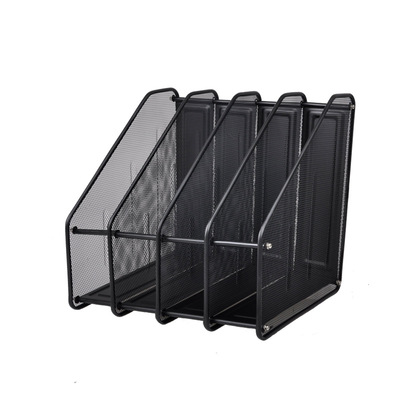 可得优 ZH-04N 四格书架 4格文件架 金属铁网文件框资料架|ms