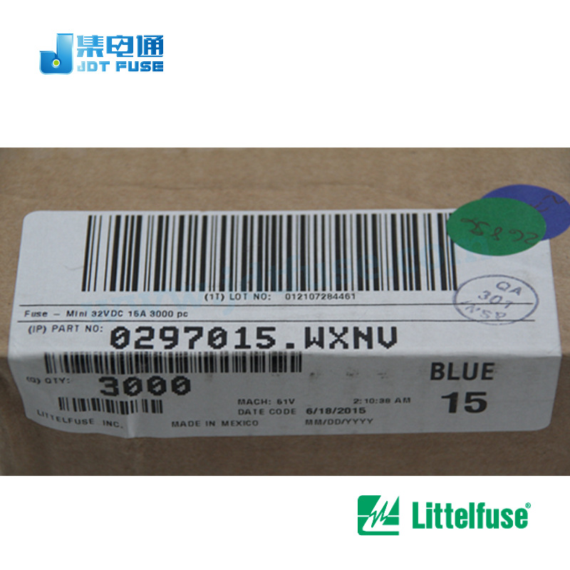 0297015.WXNV 力特Littelfuse 车用297插片10a汽车保险丝小号-阿里巴巴