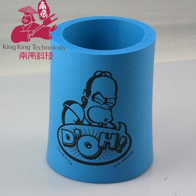 NBR杯套 5mm 无缝 烫画转印丝印满版印刷Coca Cola可乐杯套