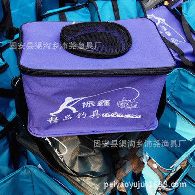 厂家批发钓鱼帆布水桶 折叠活鱼水箱 洗车打水桶户外休闲用品|ms