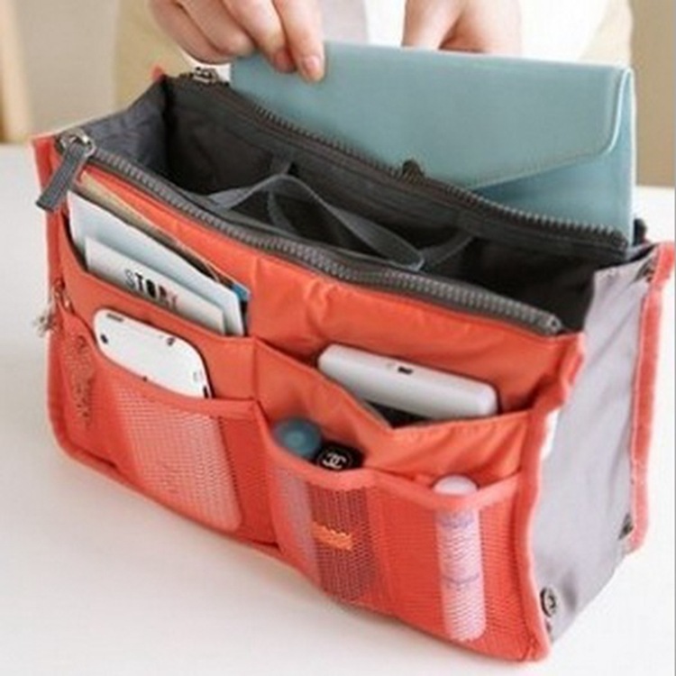 Korean Edition portable Double zipper cosmetic bag multi-function Toiletries Storage bag Package package Arrangement Storage bag