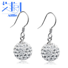 香巴拉钻球耳坠 韩版长款流苏镶钻 耳环时尚 耳饰品批发