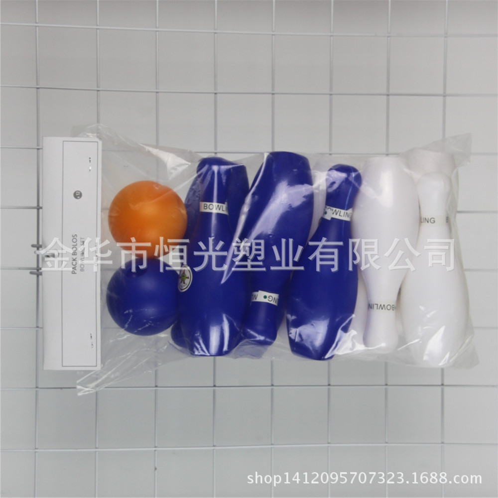 厂家供应 吹塑保龄球玩具定制 高17cm 6寸 7寸