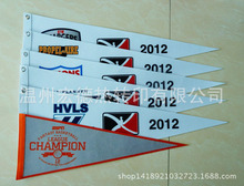 供应旗帜  铜扣三角形广告旗 大学纪念旗 学校交流旗 毛毡材质