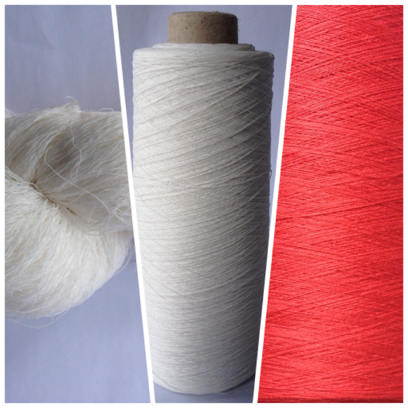 24支粘尼双曲冰麻纱 夏季针织衫用纱  冰丝纱 胚纱 色筒纱