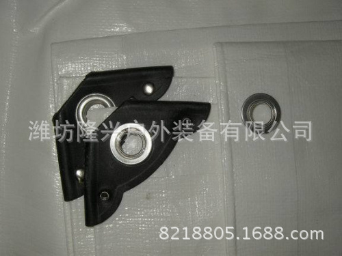 三防布帶鉚釘PE,PVC黑三角黑銀色篷布(Silver blue tarpaulins)