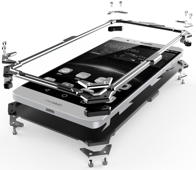 SIMON THOR Aviation Aluminum Alloy Shockproof Armor Metal Case Cover for Huawei Maimang 5| 4 |G7 Plus