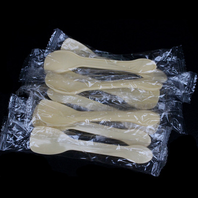 現貨 壹次性塑料勺子 冰泣淋布丁勺 甜品酸奶勺子批發 獨立膜包