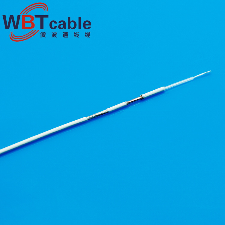 Microwave pass RF1.37/F Single silver wire High temperature resistance FEP insulation RG137 RF coaxial cable