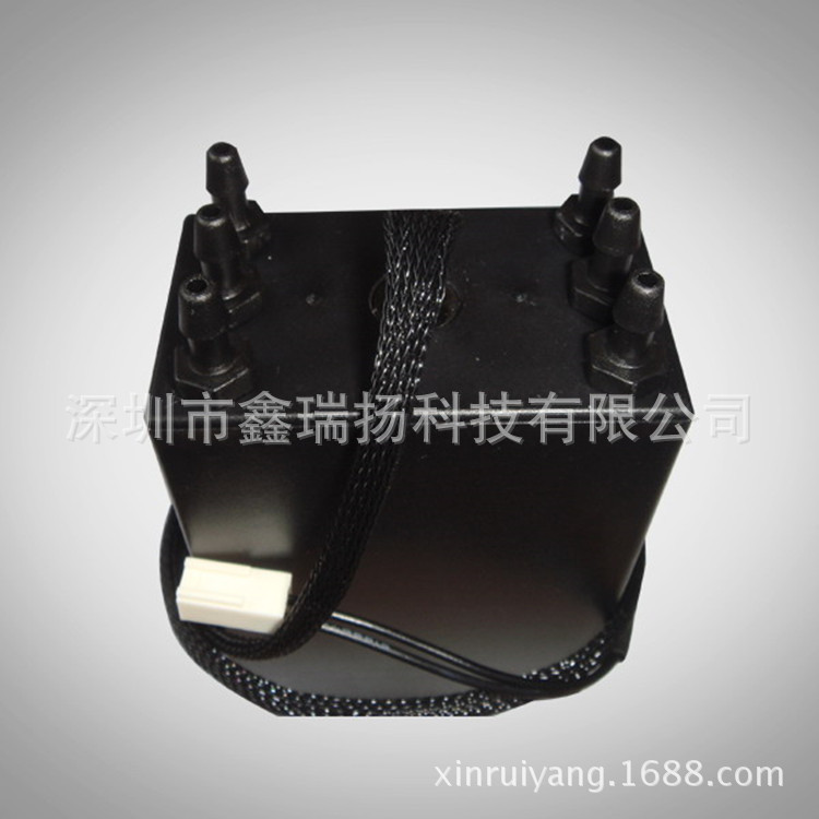 UV平板打印机6孔塑料二级墨盒带金属浮子液位感应器/UV喷绘机墨盒