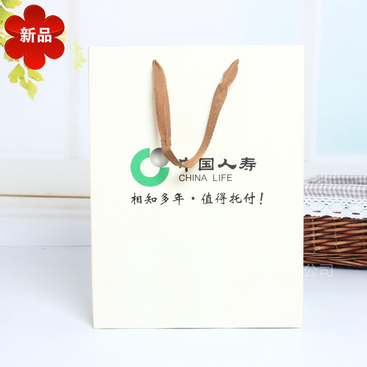 厂家纸袋 服装袋白卡手提袋纸袋 礼品袋广告袋购物袋手提纸袋印刷