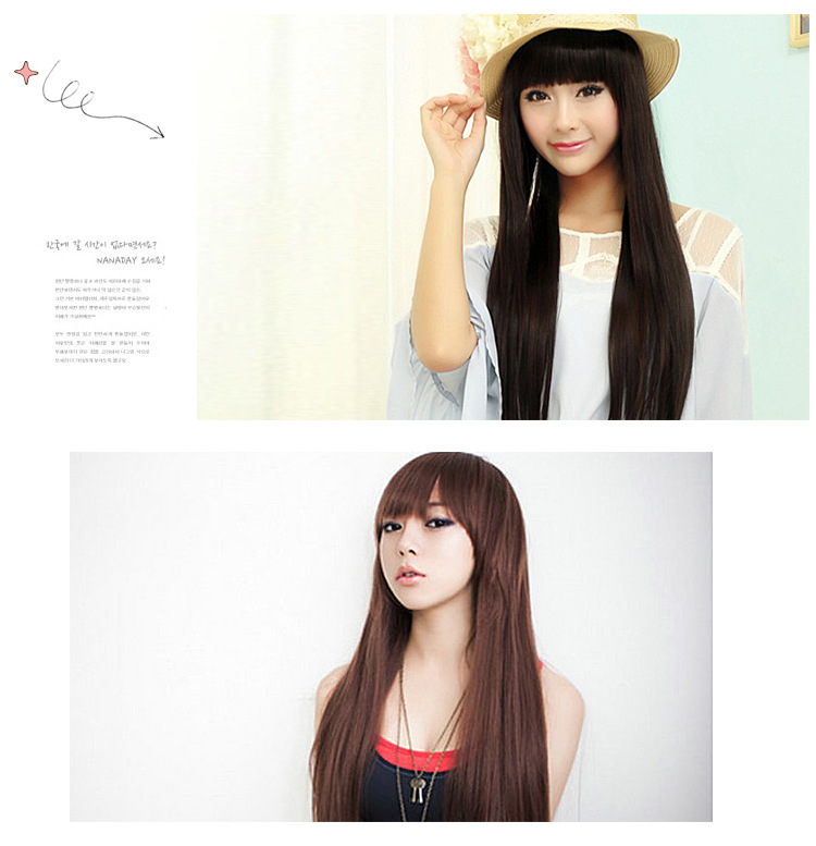 Perruque Long cheveux raides - Ref 2611410 Image 7