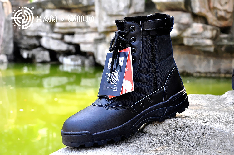 Bottes militaires en cuir - amortissement - Ref 1397345 Image 19