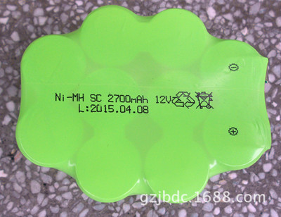 直供充电电风扇 电动工具用的镍氢SC电池 NI-MH2700MAH 12V电池组