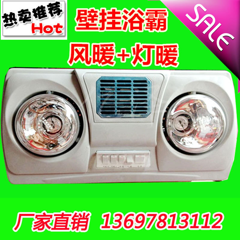 厂家低价批发家用浴室壁挂式两灯暖风浴霸 灯暖+风暖 275w灯泡|ru