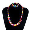 Children's accessory, acrylic jewelry, necklace and bracelet, set, wholesale