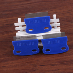 Factory supply pet flea comb, dog comb, stainless steel pet dense tooth comb