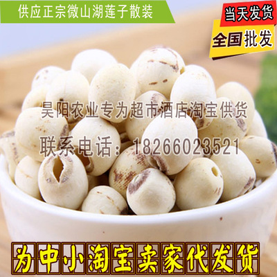 批发供应微山湖特产白莲子磨皮莲子散装通心白莲子|ru