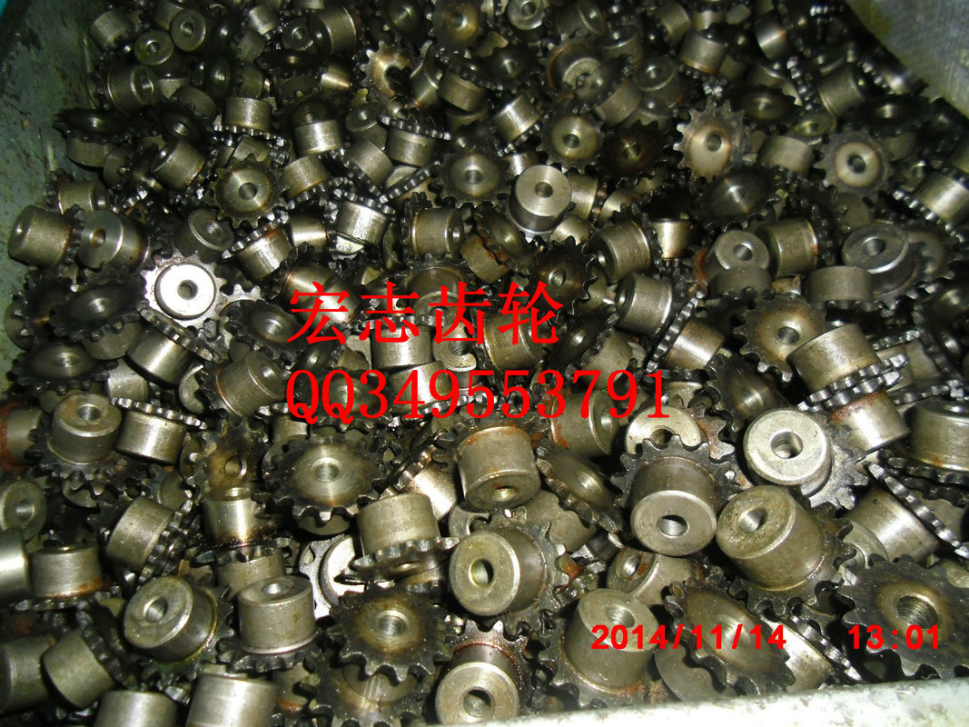 专业供应 不锈钢双排圆环链链轮 减速机双节距链轮