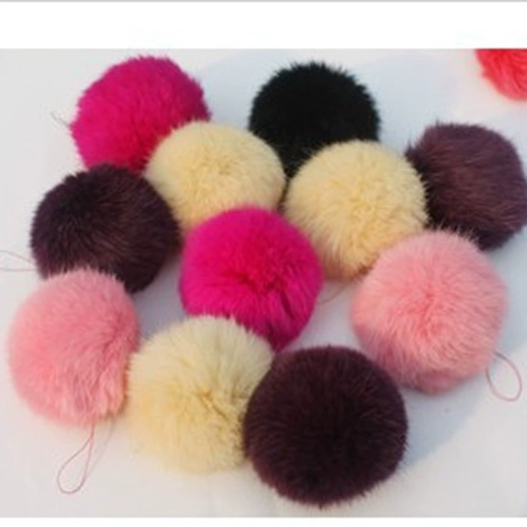Поставка различных цветов Имитация кролика мяч мех мяч аксессуары мех мяч украшения мех мяч кулон и т. д.