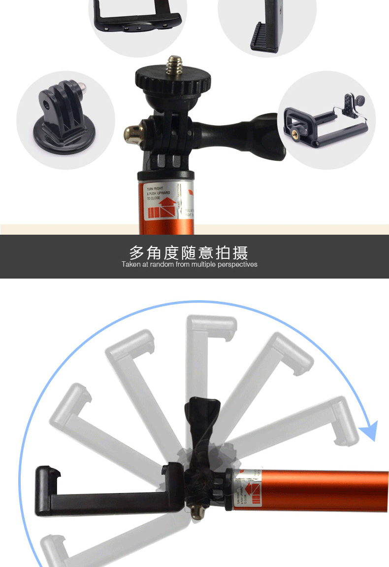 Perche selfie en Alliage d aluminium - Ref 3386668 Image 33