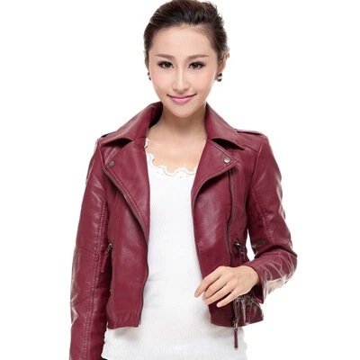 Spring and autumn new Korean women PU leather short slim coat women's motorcycle leather jacket wholesale direct sales